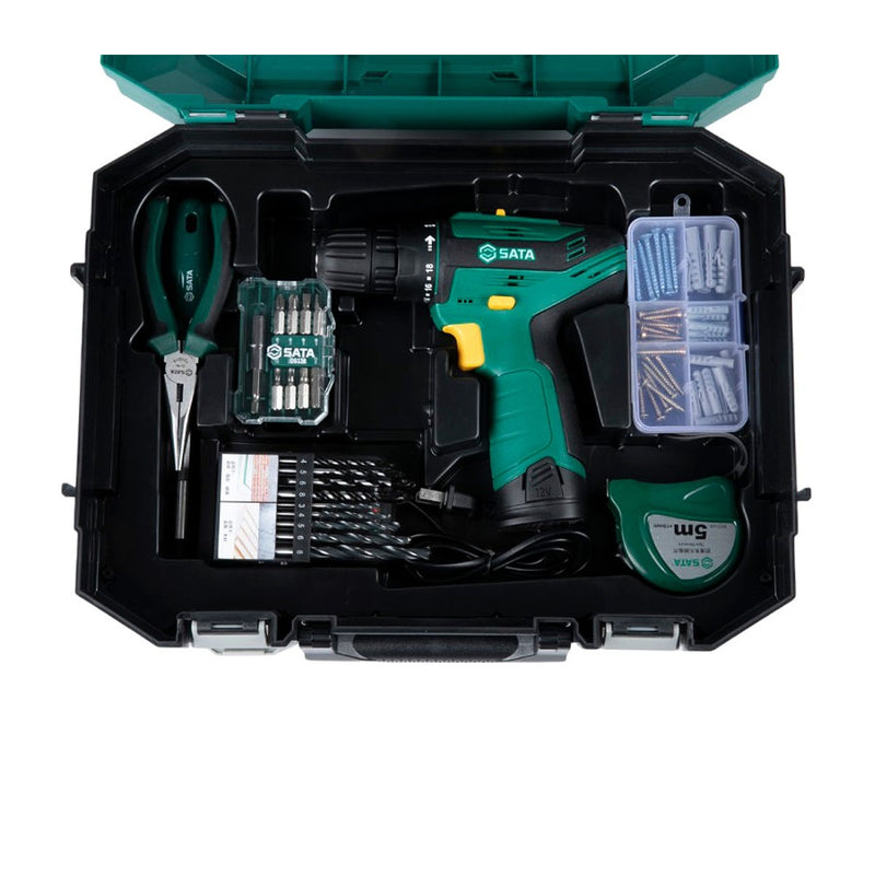 Bộ máy khoan gỗ thép và dụng cụ tổng hợp 88 chi tiết SATA 05152A