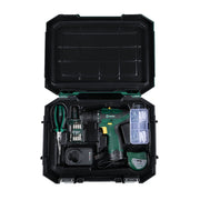 Bộ máy khoan pin 12V SATA 05152C 66 chi tiết, kèm phụ kiện, khoan gỗ 30mm, thép 10mm.