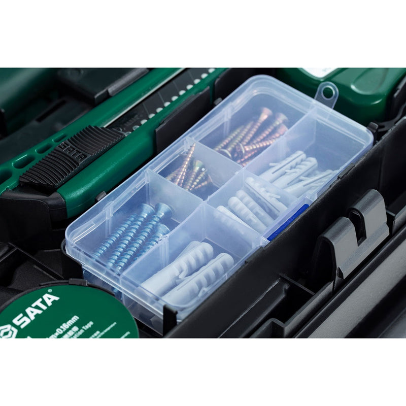 Bộ máy khoan búa 88 chi tiết SATA 05152 dùng Pin 18V