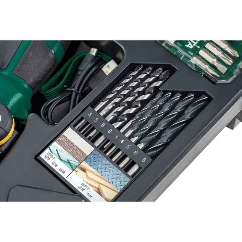 Bộ máy khoan búa 88 chi tiết SATA 05152 dùng Pin 18V