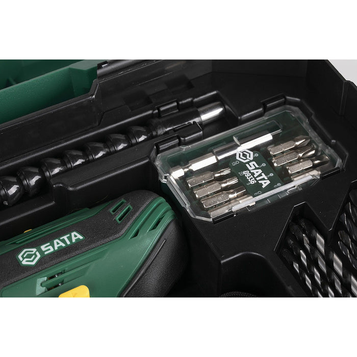 Bộ máy khoan búa dùng Pin 18V và dụng cụ cầm tay 88 chi tiết SATA 05152