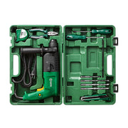 Bộ dụng cụ máy khoan bê tông 2 chức năng SATA 05153 12 chi tiết đầy đủ dụng cụ.