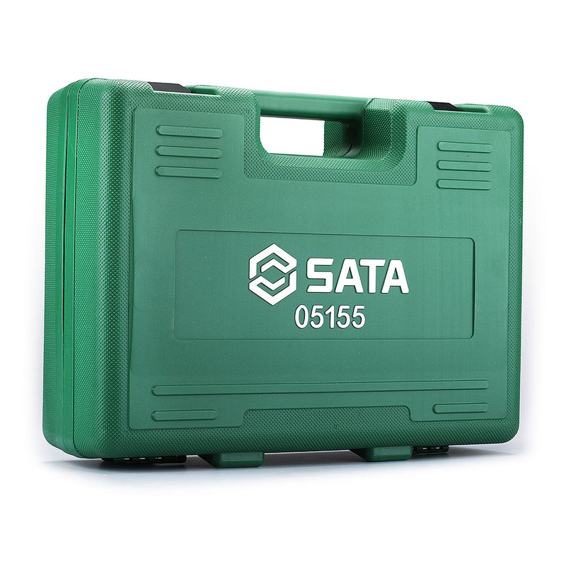 Bộ máy mài góc 8 chi tiết SATA 05155 công suất 800W, đường kính lưỡi 100mm