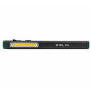 Đèn pin dạng bút SATA 05236 chiếu sáng kép COB, sạc nam châm, chống nước IPX-4, zoom linh hoạt.