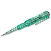 Bút thử điện SATA 05241, phát hiện AC 100-250V, thân nhựa xanh trong suốt, mũi thép không gỉ, báo LED.