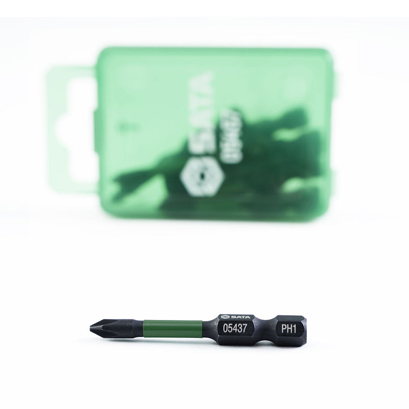 Hộp 10 mũi vặn vít đầu bake SATA 05437 kích thước PH1 x 50mm