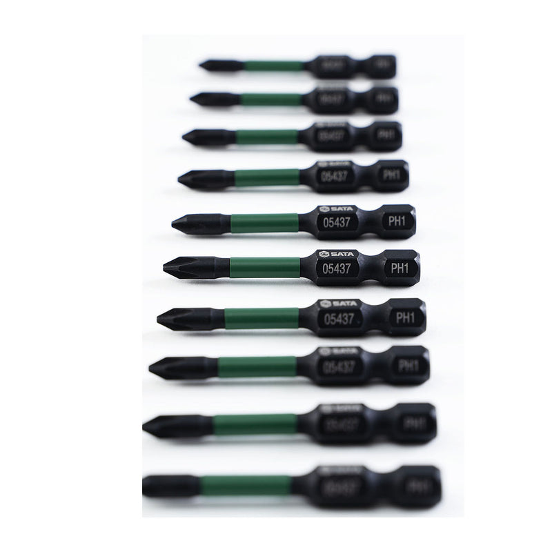 Hộp 10 mũi vặn vít đầu bake SATA 05437 kích thước PH1 x 50mm