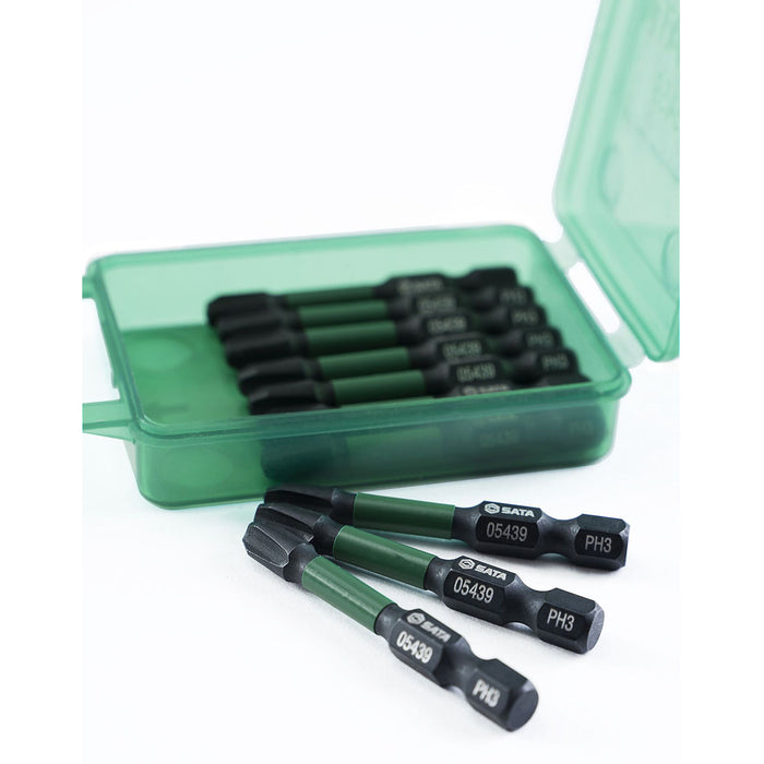 Hộp 10 mũi vặn vít SATA 05439 kích thước PH3 x 50mm