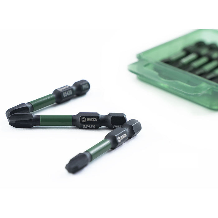 Hộp 10 mũi vặn vít SATA 05439 kích thước PH3 x 50mm