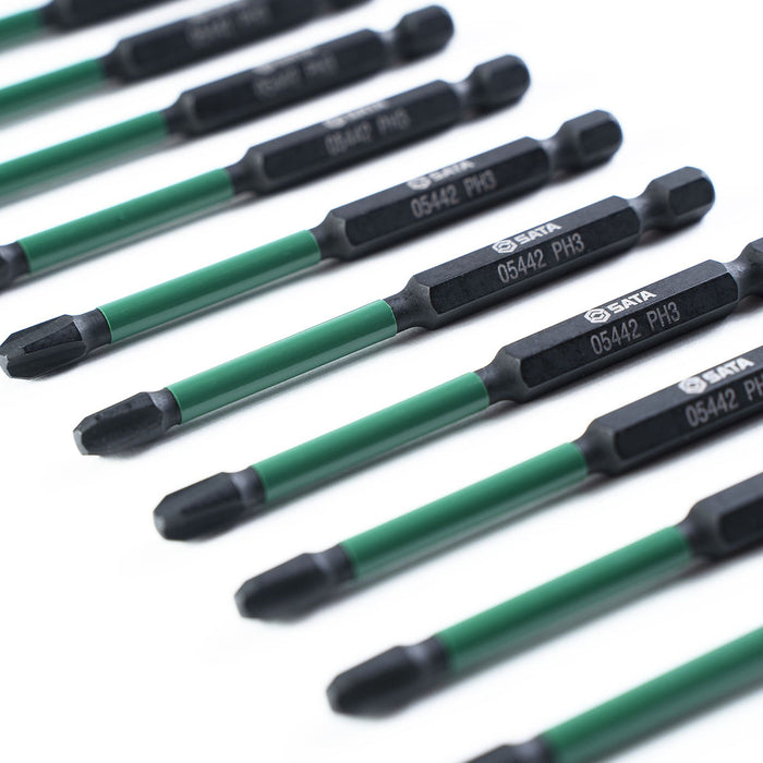 Hộp 10 mũi vặn vít SATA 05442 kích thước PH3 x 89mm