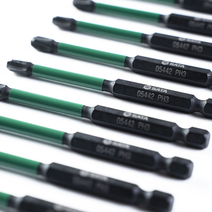 Hộp 10 mũi vặn vít SATA 05442 kích thước PH3 x 89mm