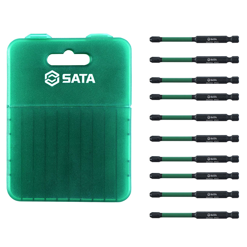 Hộp 10 mũi vặn vít SATA 05442 kích thước PH3 x 89mm