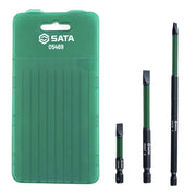 Hộp 10 mũi vít dẹp SATA 05469 SL6 chống va đập đa kích thước 50-150mm, đuôi lục giác 6.35mm.