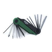 Bộ lục giác tua vít đa năng SATA 14 chi tiết 05482, chất liệu Cr-V, xi mạ chống gỉ, tay cầm composite gấp gọn.