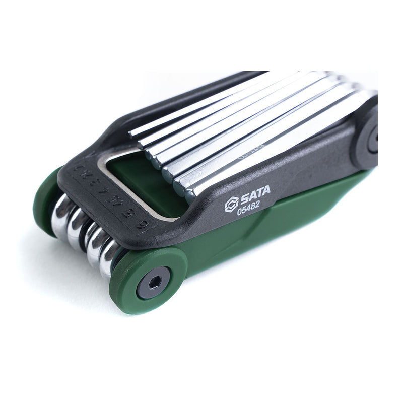 Bộ lục giác và tua vít kết hợp, dạng gập 14 chi tiết SATA 05482