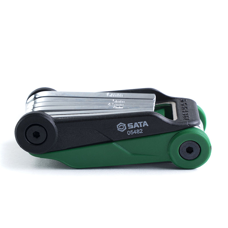 Bộ lục giác và tua vít kết hợp, dạng gập 14 chi tiết SATA 05482