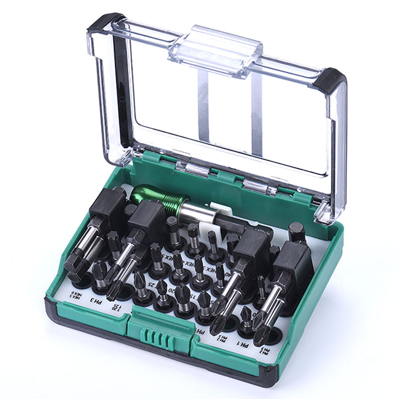 Bộ mũi vặn vít 26 chi tiết SATA 05488 chống va đập, lục giác 1/4 inch, đa dạng kích cỡ, phù hợp máy khoan, máy vặn vít.