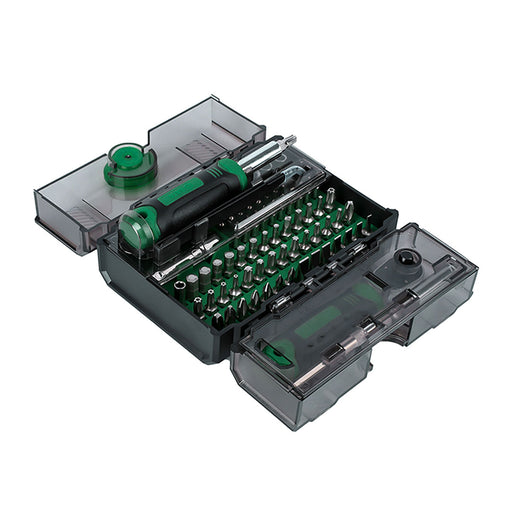 Bộ mũi vặn vít đầu tuýp 78 chi tiết SATA 05498A, dụng cụ sửa chữa đa năng, thép Cr-V, hộp nhựa.