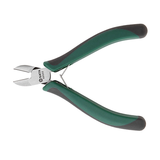 Kìm cắt chéo SATA 05522 125mm có trợ lực, bọc cao su chống trượt, chất liệu Cr-Ni.