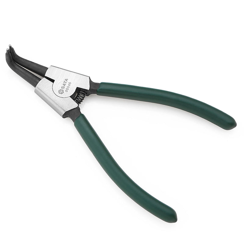 Kìm mở phe ngoài, mũi cong SATA 05545 chiều dài 175mm, khả năng mở phe từ Ø19mm - Ø60mm