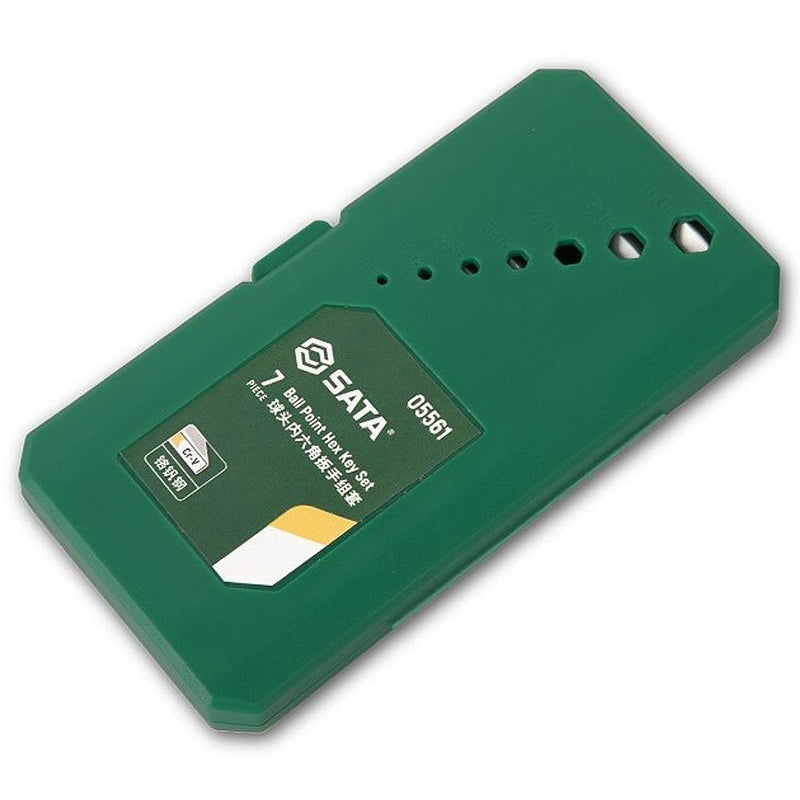Bộ lục giác đầu bi 7 chi tiết SATA 05561 kích thước từ 1.5mm - 6mm
