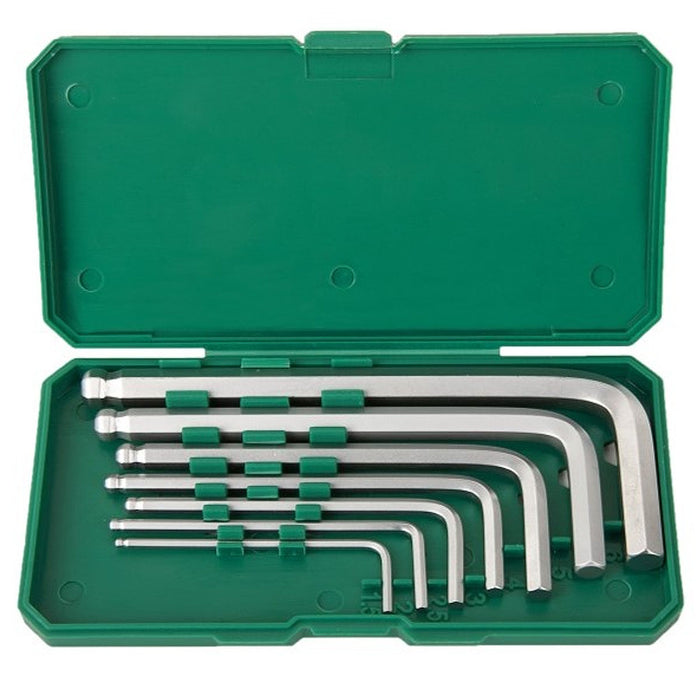 Bộ lục giác đầu bi hệ mét 7 chi tiết SATA 05561