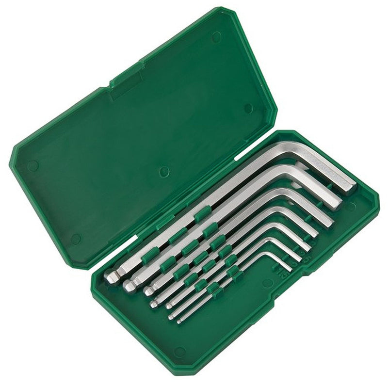 Bộ lục giác đầu bi 7 chi tiết SATA 05561 kích thước từ 1.5mm - 6mm