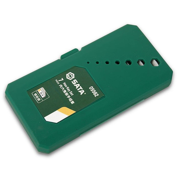 Bộ lục giác hệ mét 7 chi tiết SATA 05562 kích thước từ 1.5mm - 6mm