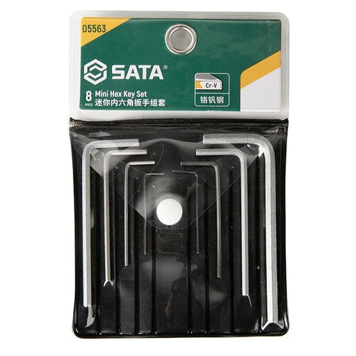 Bộ lục giác mini 8 chi tiết SATA 05563 thép Cr-V.