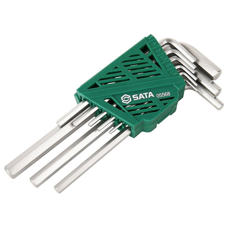 Bộ lục giác 9 chi tiết SATA 05568 kích thước từ 1.5mm - 10mm