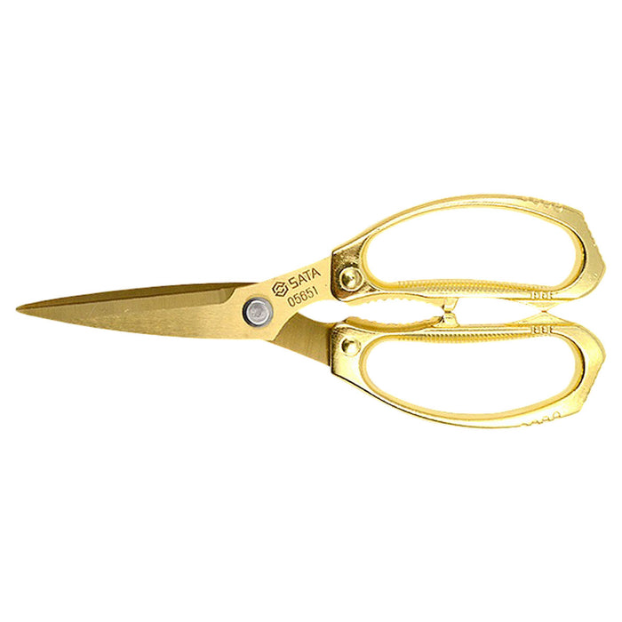 Kéo cắt SATA 05615A chất liệu thép không gỉ, sơn tĩnh điện màu vàng ( Phiên bản đặc biệt )
