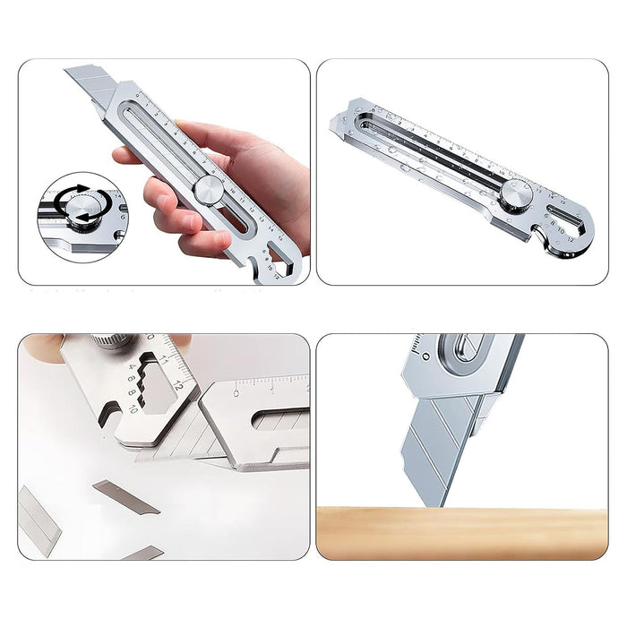 Dao rọc giấy đa năng 6 trong 1 SATA 05666 chất liệu thép SK2