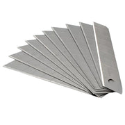 Hộp 10 lưỡi dao rọc giấy SATA 05671, thép SK4, 9mm x 80mm, 02 lưỡi đen, 08 lưỡi bạc