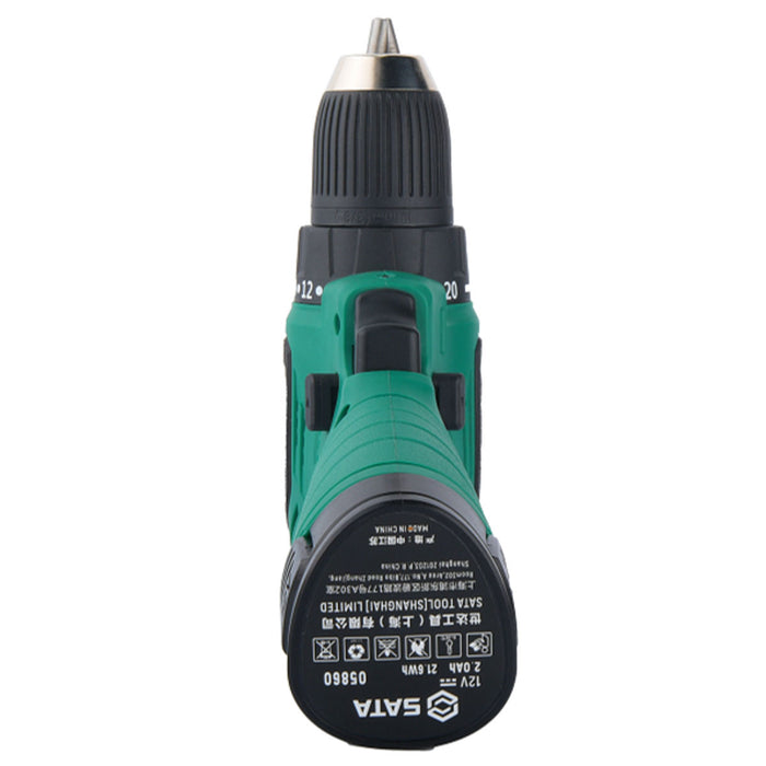 Máy khoan gỗ thép SATA 05803 dùng Pin 12V, đầu kẹp 10mm