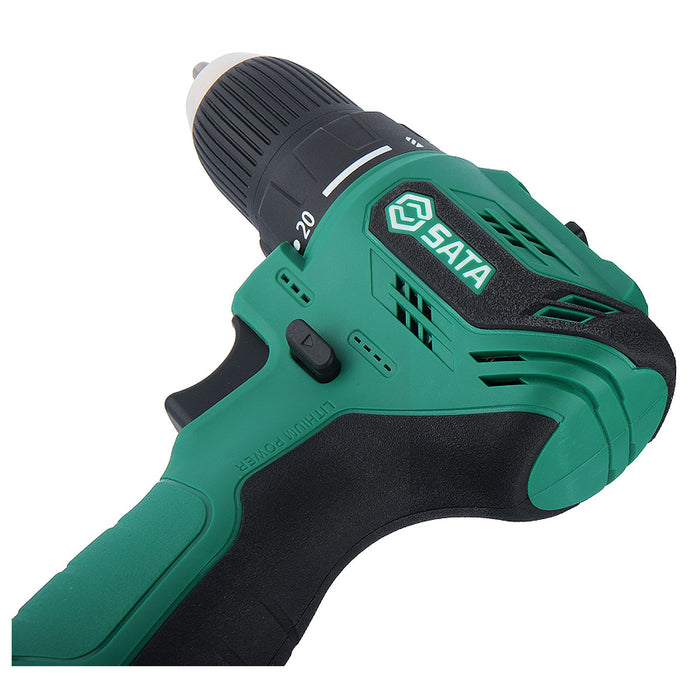 Máy khoan gỗ thép SATA 05803 dùng Pin 12V, đầu kẹp 10mm