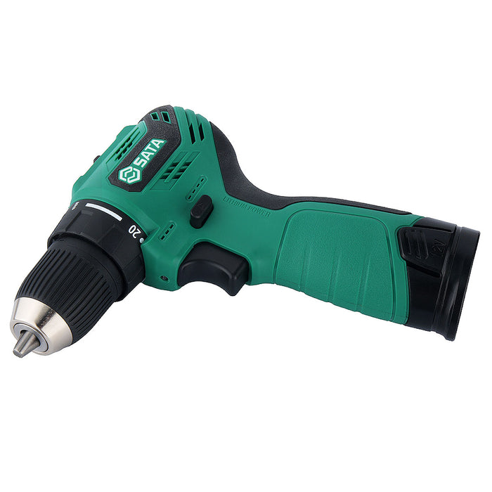 Máy khoan gỗ thép SATA 05803 dùng Pin 12V, đầu kẹp 10mm