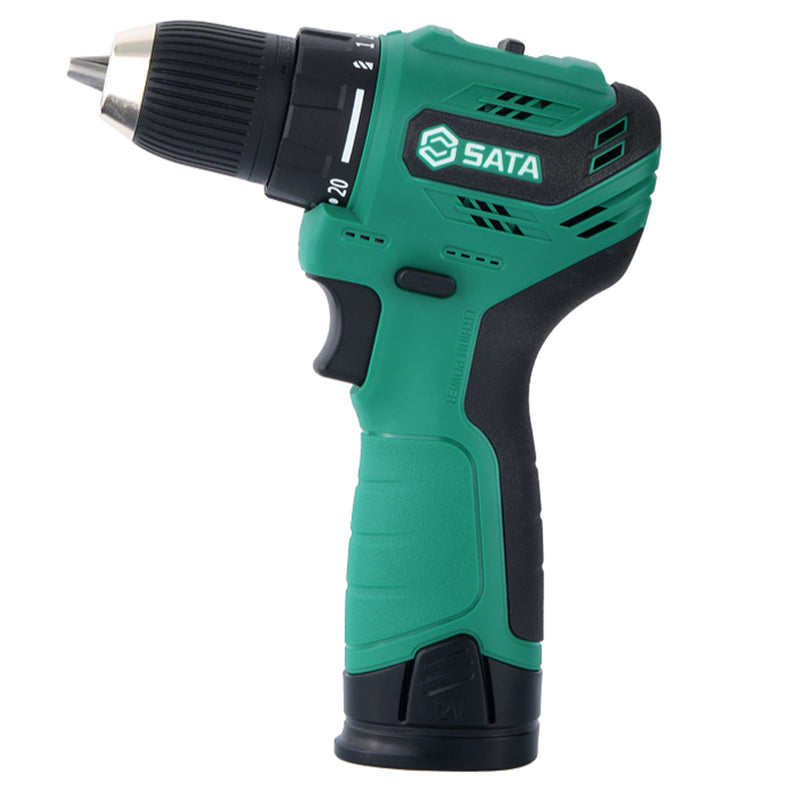 Máy khoan gỗ thép SATA 05803 dùng Pin 12V, đầu kẹp 10mm