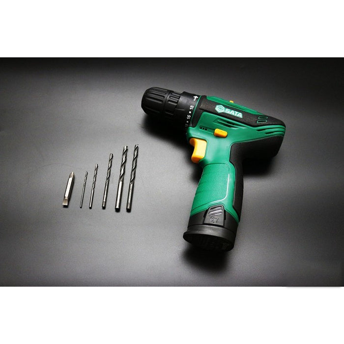 Máy khoan gỗ thép SATA 05806 dùng Pin 12V, đầu kẹp 10mm