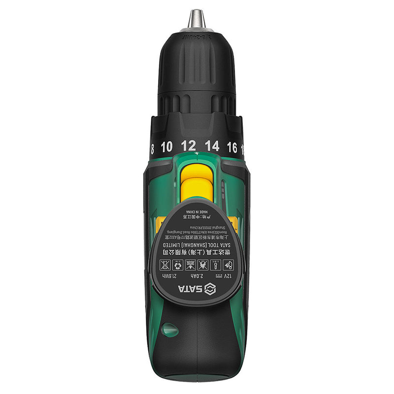 Máy khoan gỗ thép SATA 05806 dùng Pin 12V, đầu kẹp 10mm