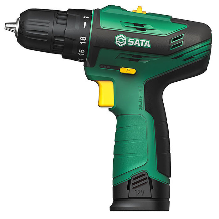 Máy khoan gỗ thép SATA 05806 dùng Pin 12V, đầu kẹp 10mm