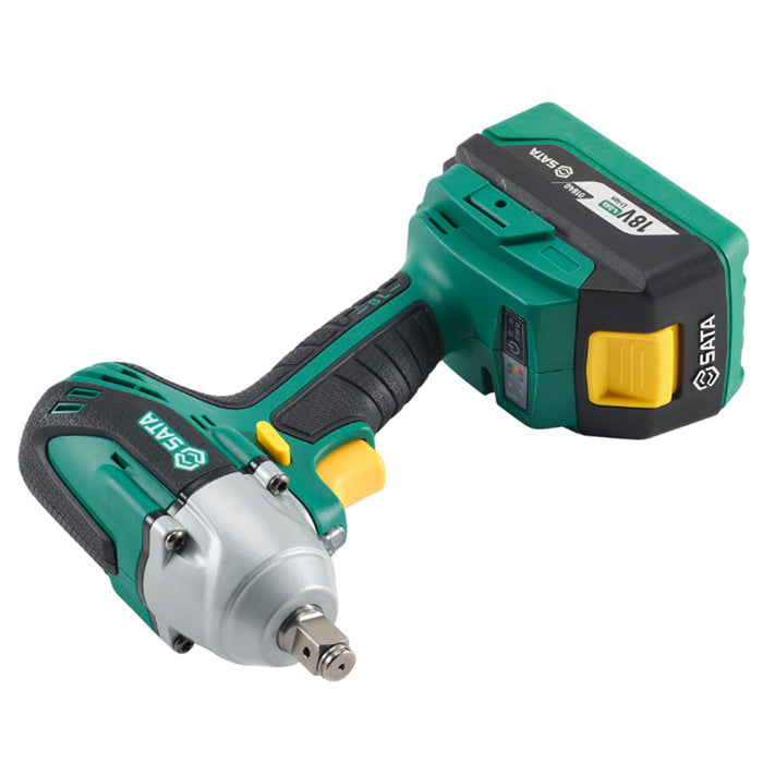 Máy siết bu lông SATA 05818 dùng Pin 18V, cốt 1/2 inch