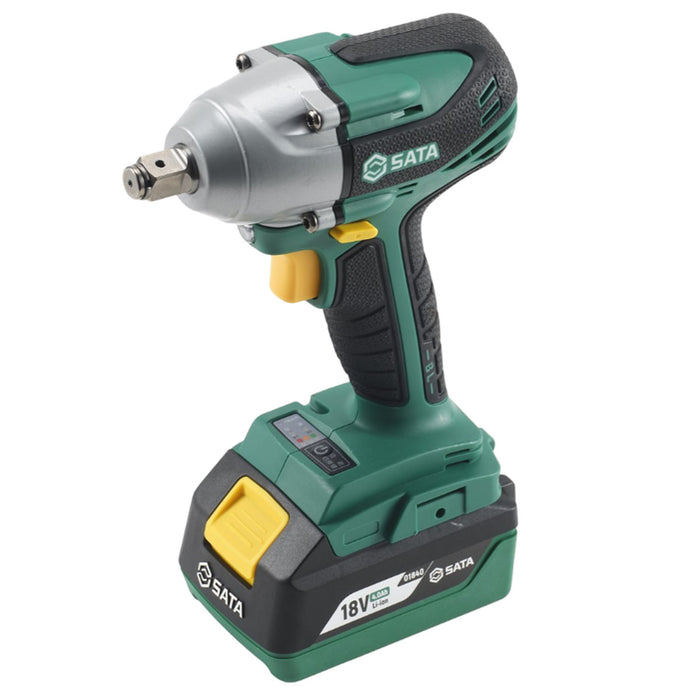 Máy siết bu lông SATA 05818 dùng Pin 18V, cốt 1/2 inch