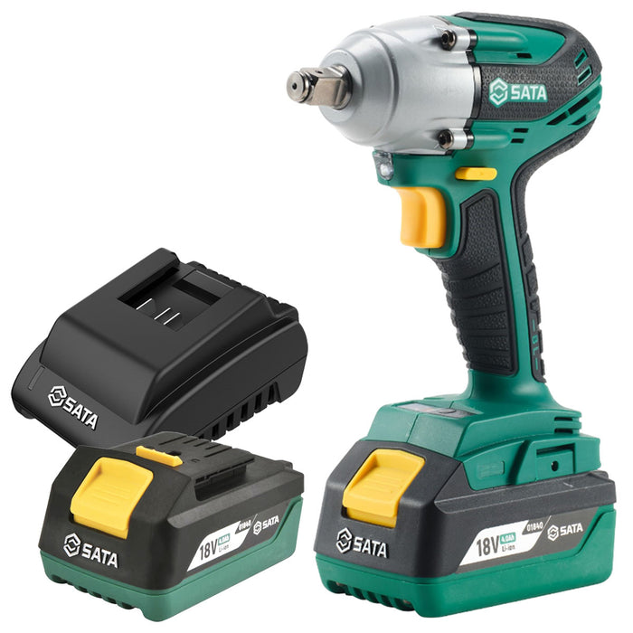 Máy siết bu lông SATA 05818 dùng Pin 18V, cốt 1/2 inch
