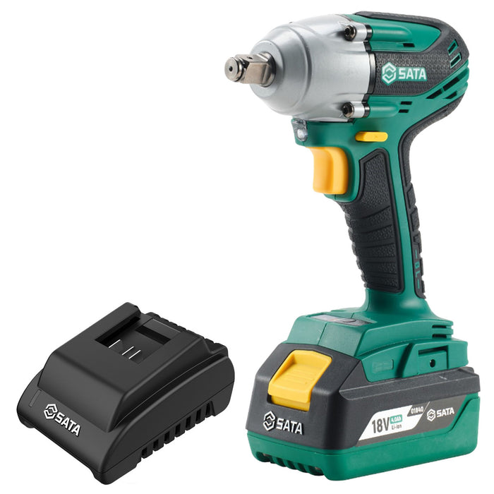 Máy siết bu lông SATA 05818 dùng Pin 18V, cốt 1/2 inch