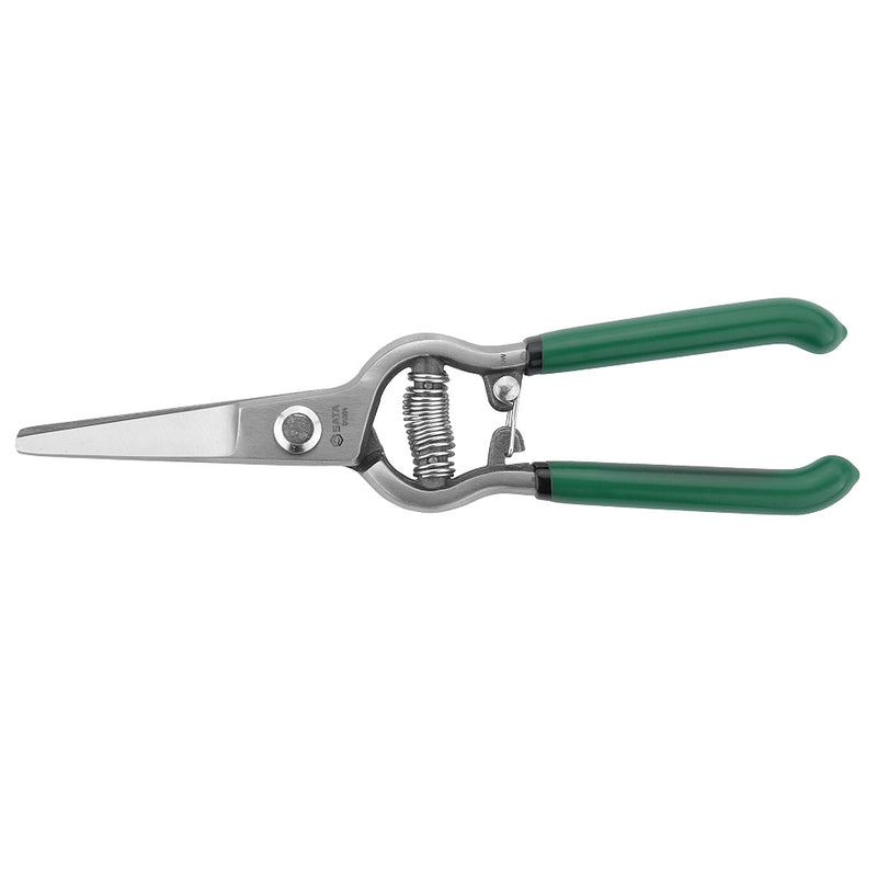 Kéo cắt tỉa cành mũi thẳng SATA 05904 200mm lưỡi thép hợp kim, tay cầm chống trượt, lò xo đàn hồi.