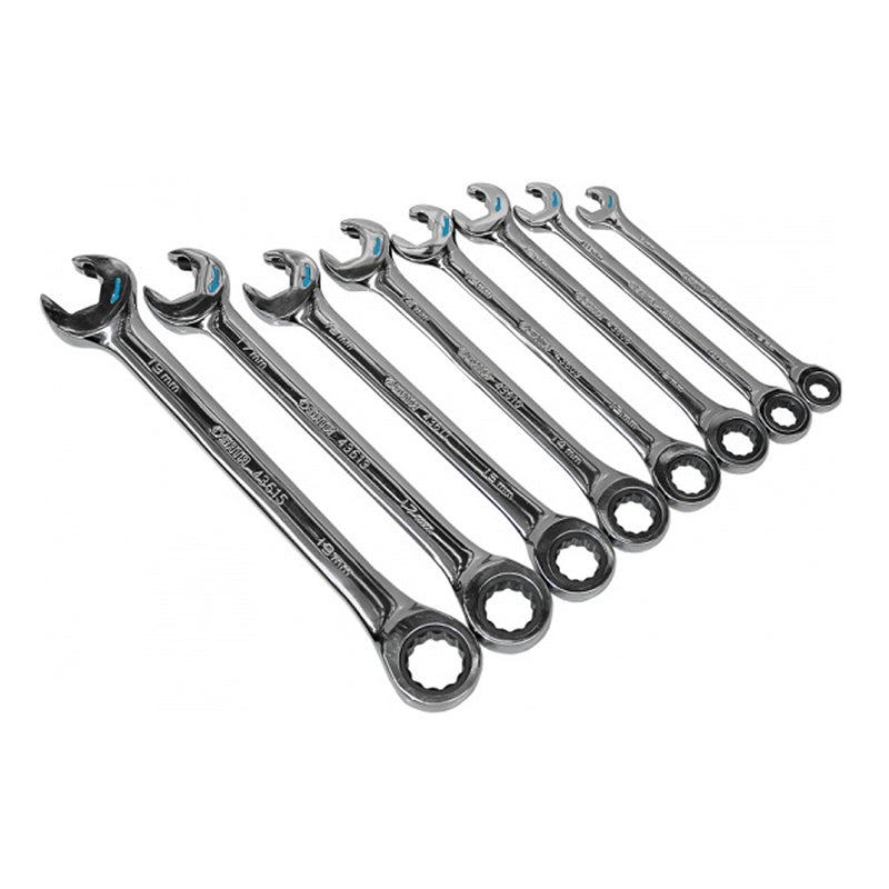 8ピース コンビネーションダブルラチェットレンチ SATA 08007A