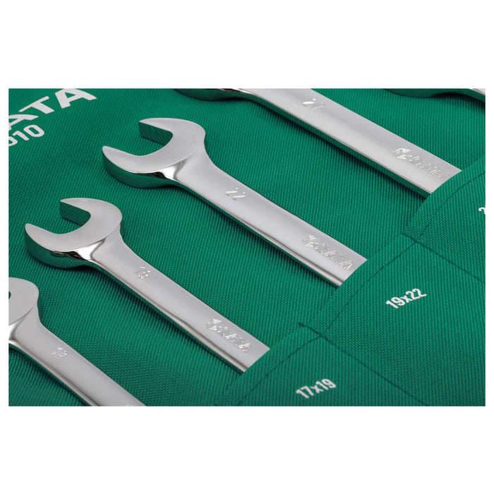 Bộ cờ lê 2 đầu miệng 10 chi tiết (5.5mm - 32mm) SATA 08010