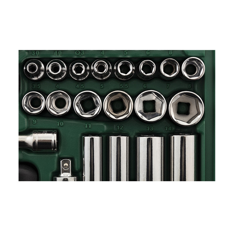 52個入り 1/4インチ ドクターソケットセット SATA 09002