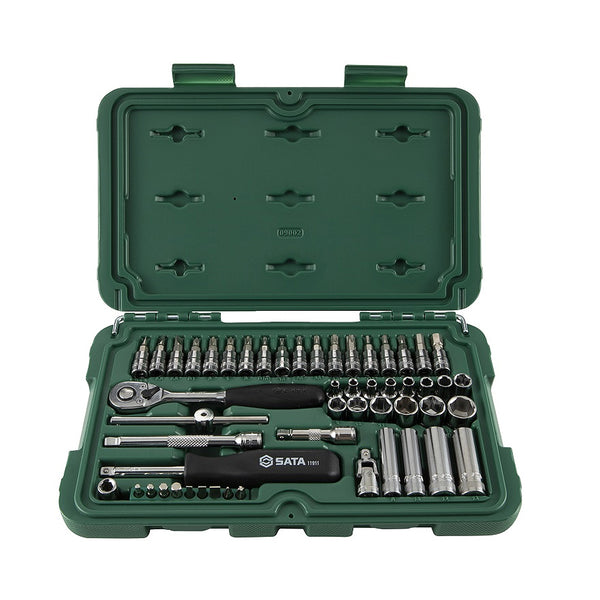 52個入り 1/4インチ ドクターソケットセット SATA 09002