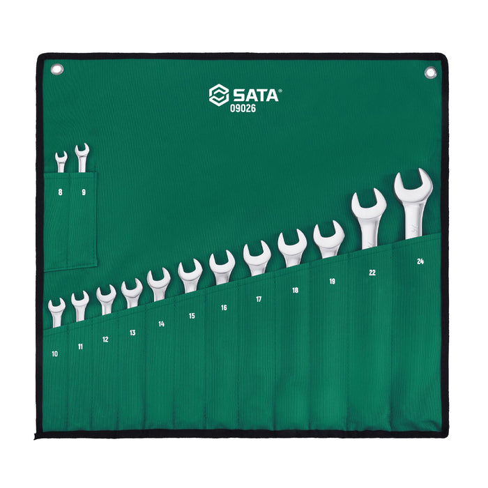 Bộ cờ lê vòng miệng 14 chi tiết (8mm - 24mm) SATA 09026